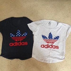 Two Adidas t shirts! Size small